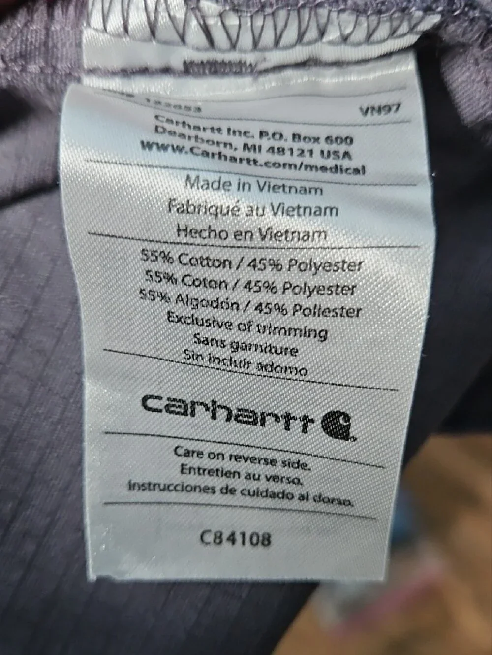 Carhartt Men’s Gray Bomber-Style Lightweight Utility Jacket Large